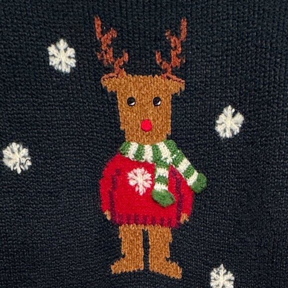 VTN MARISA CHRISTINA CHRISTMAS REINDEER SWEATER HERITAGE CLASSIC FESTIVE XL - Picture 3 of 6